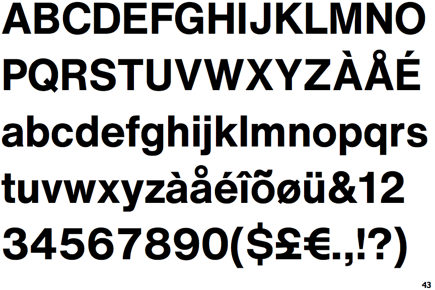 Identifont Helvetica Now Text Bold