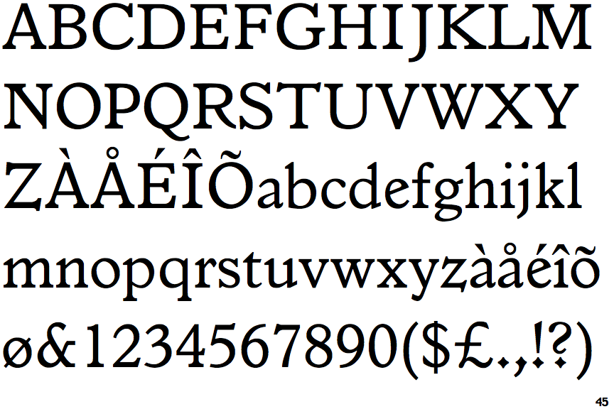 Identifont Italian Old Style