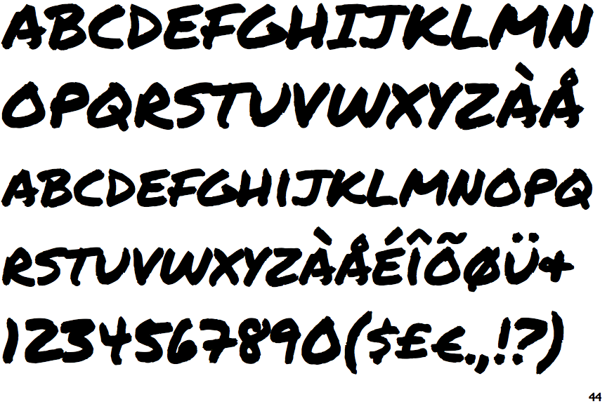 Identifont Permanent Marker Pro