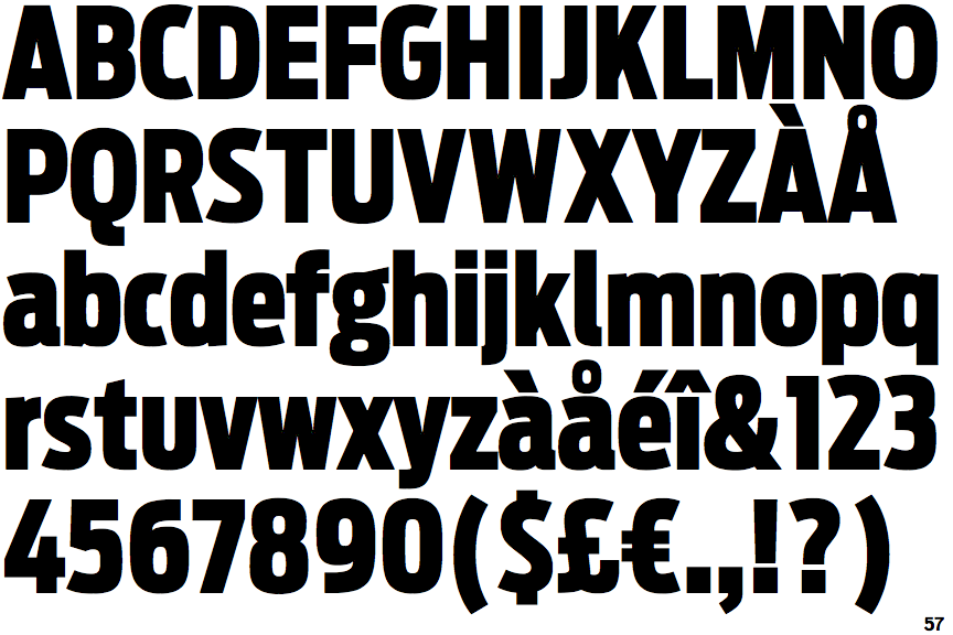 Identifont Antenna Extra Condensed Black