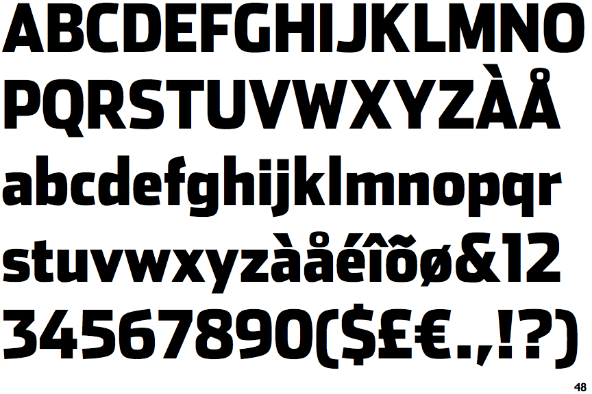 Identifont Stainless Condensed Black