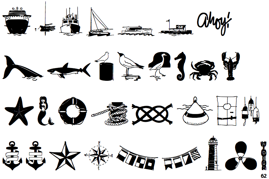 Identifont Nautical Doodles