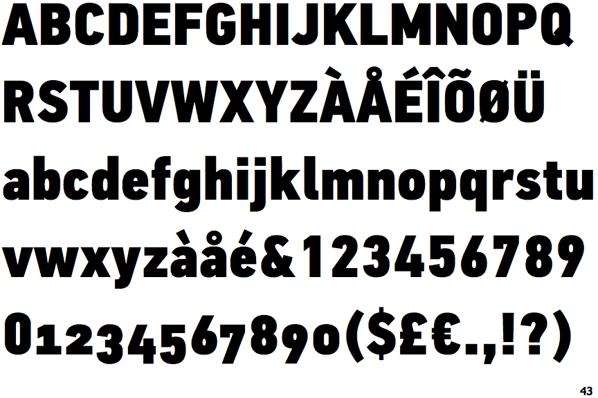 Din condensed regular free font euroress
