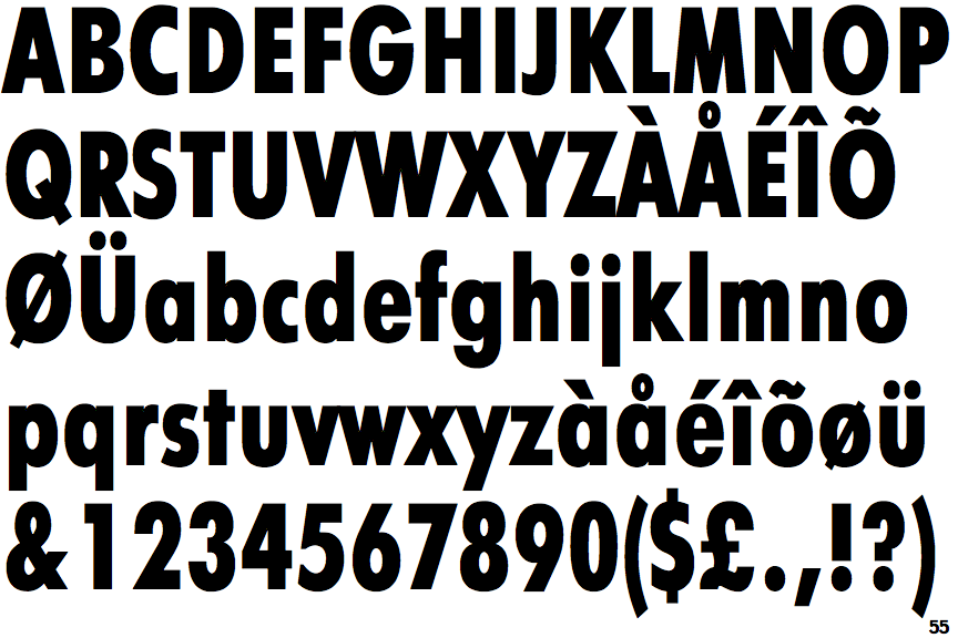 Identifont Futura Futuris Extra Condensed