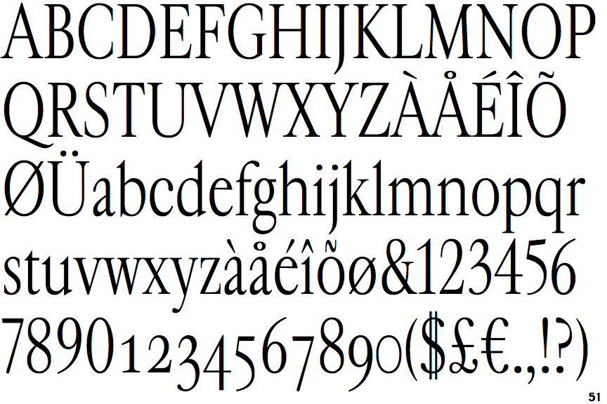 Identifont Cardinal Fruit