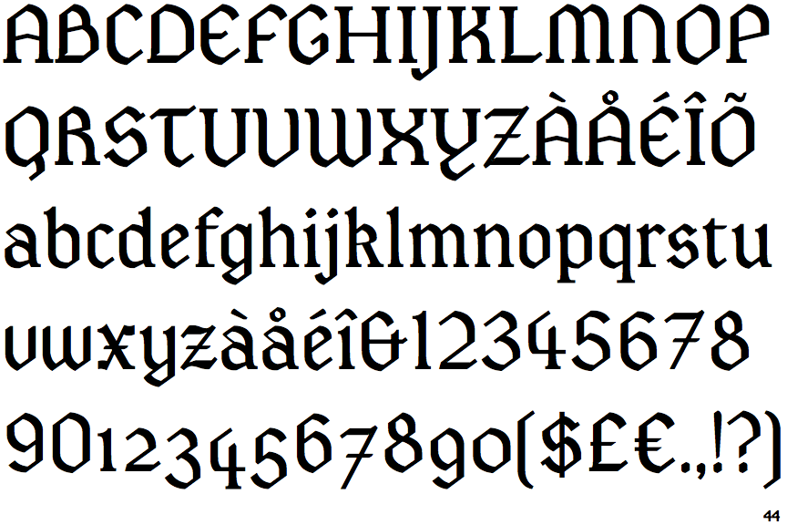 Identifont Pasquinade