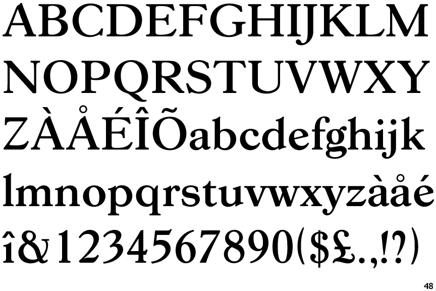 Identifont Goudy 38 Bold
