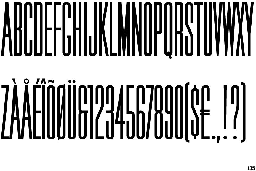 Identifont Triple Condensed Gothic