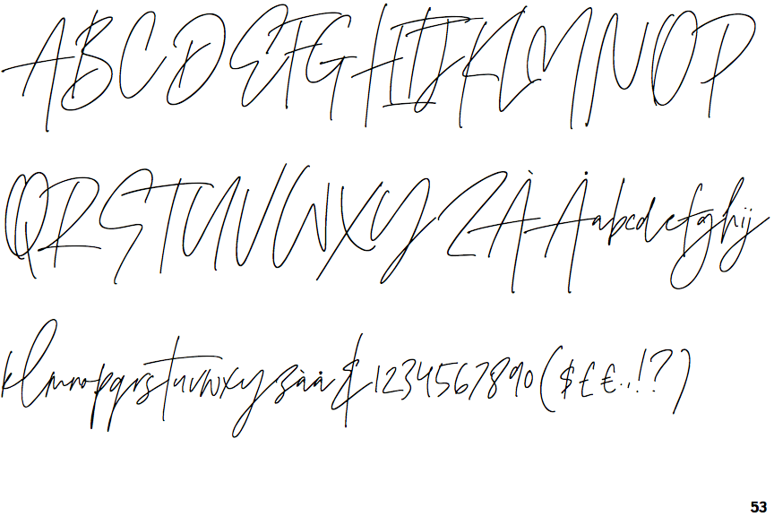 Identifont Amoret Script