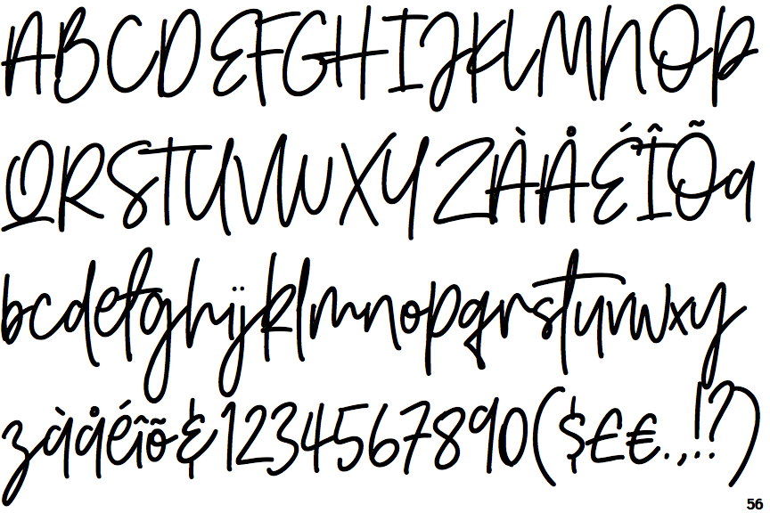 Identifont Golden Youth Script
