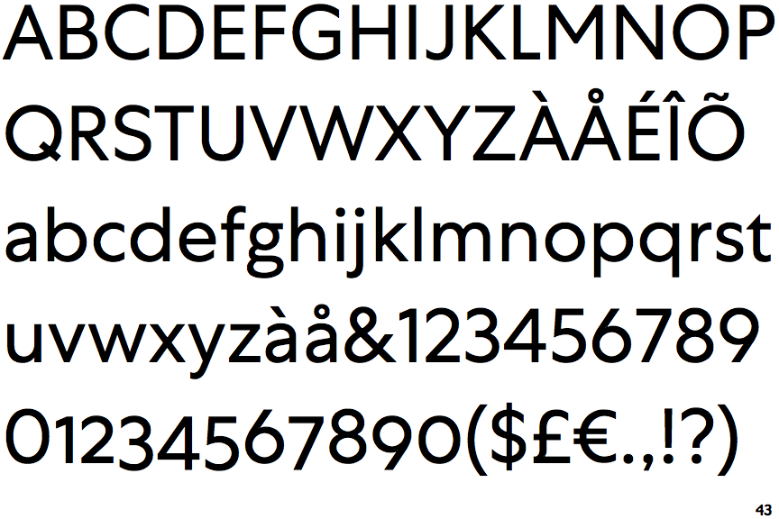 Identifont Centra No. 1