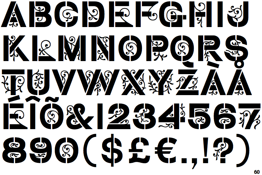 Identifont StencilGothic