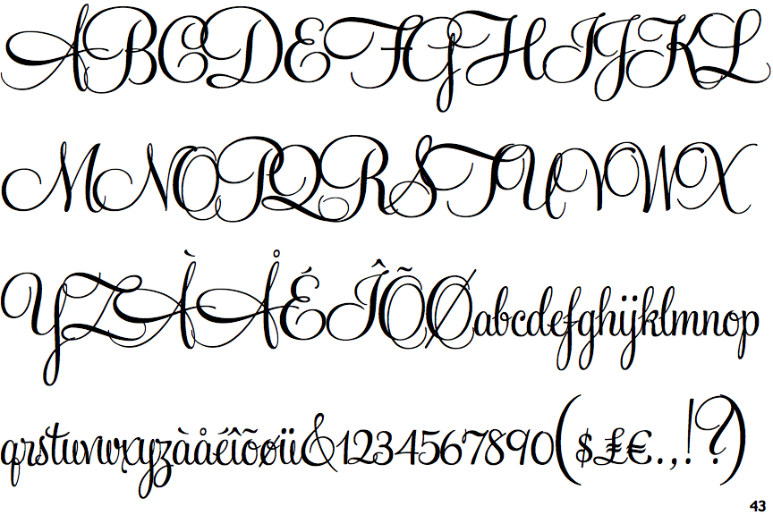 Identifont Feel Script