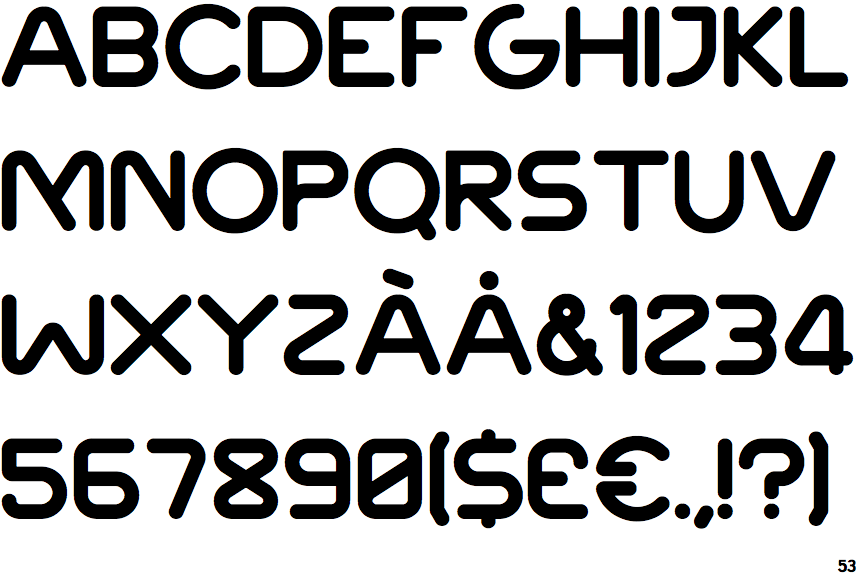 Identifont Rails Display Solid