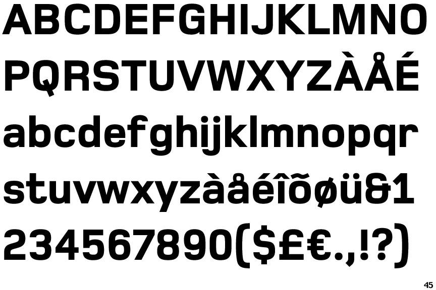 Identifont Foundry Monoline Extra Bold