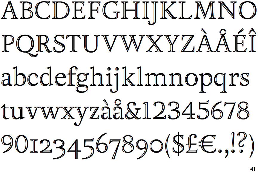 Identifont Adriane Lux