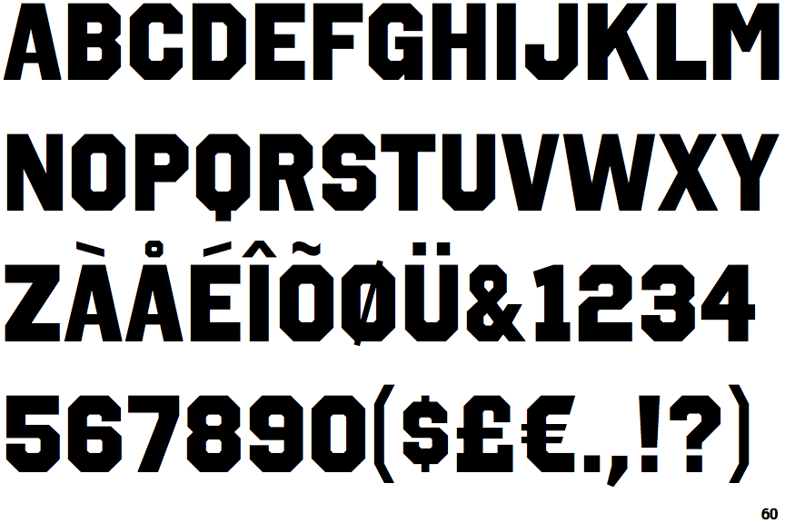 Identifont Octin College Heavy