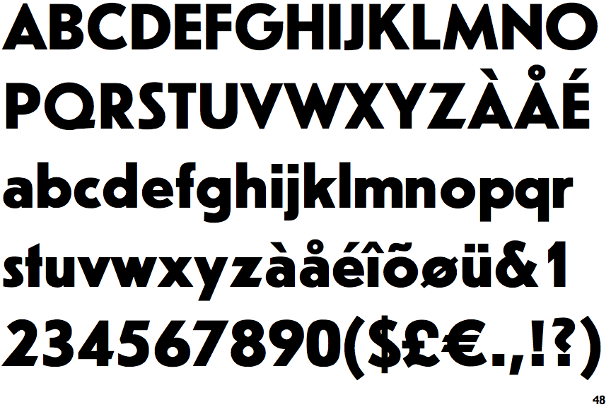 Identifont Erbar Bold