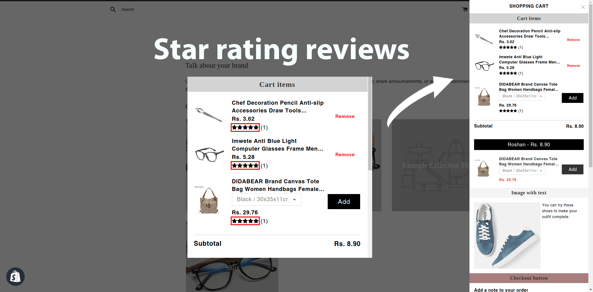 Shopify Review Apps that now work With iCart Cart Drawer