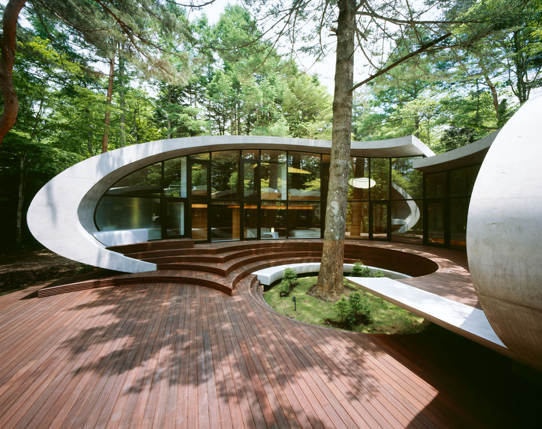 Concrete Shell Villa In The Forest iDesignArch Interior Design