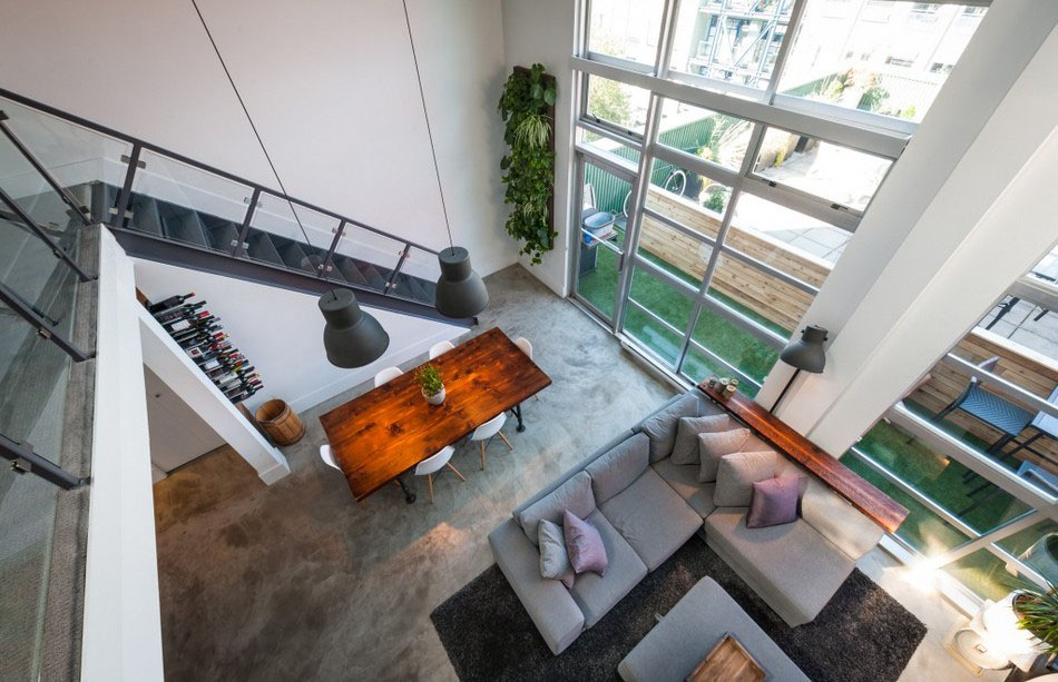Loft Apartment In Vancouver with Mix of Modern and Vintage Look