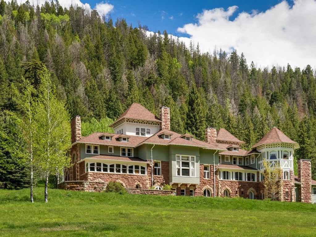 English TudorStyle American Castle In The Rocky Mountains