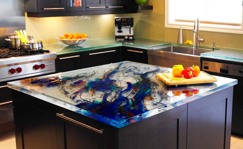 Glass Kitchen Countertops By ThinkGlass iDesignArch Interior Design