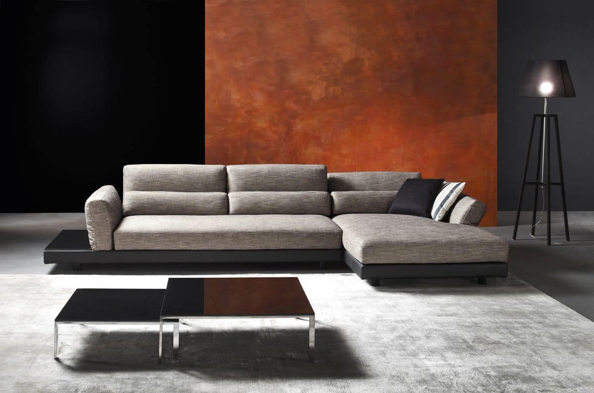 Fabric sofa with relax mechanism, for living rooms IDFdesign