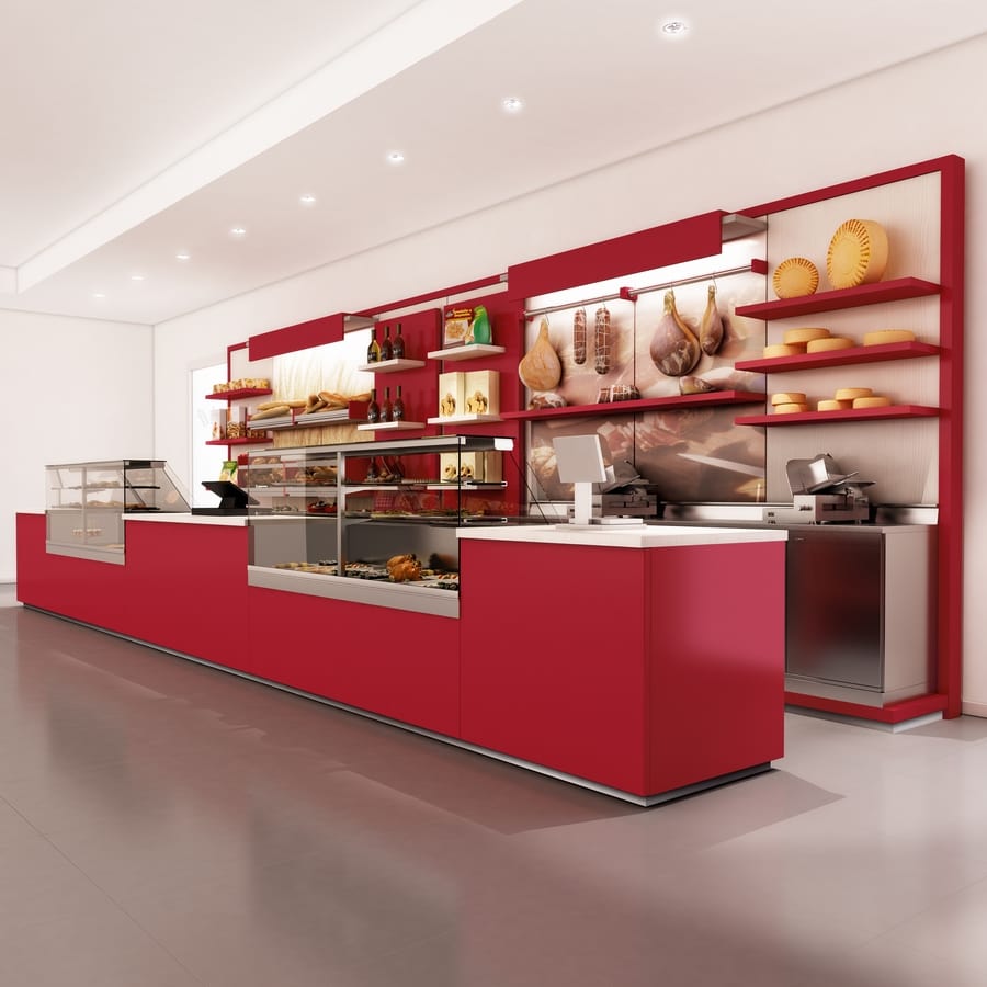 Counter for bakery, customizable IDFdesign