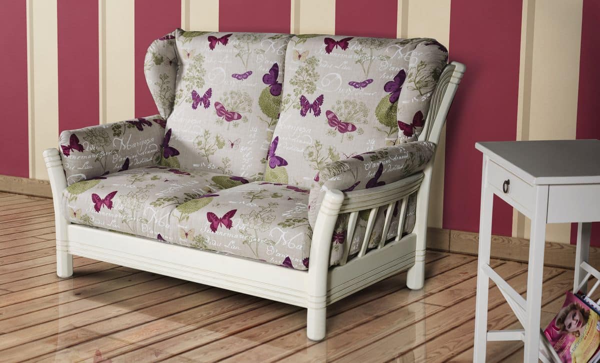 Twoseater sofa upholstered in fabric IDFdesign