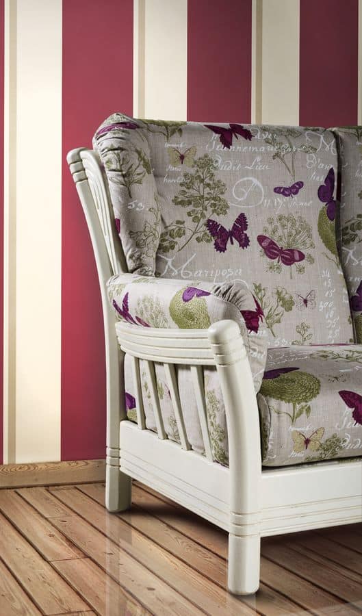 Twoseater sofa upholstered in fabric IDFdesign