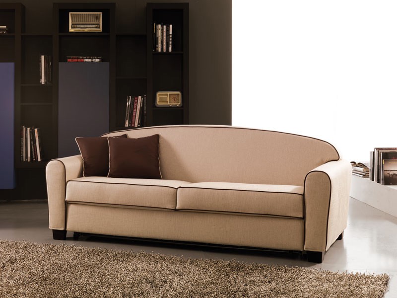 Sofácama doble, tela extraíble, colchón de muelles IDFdesign