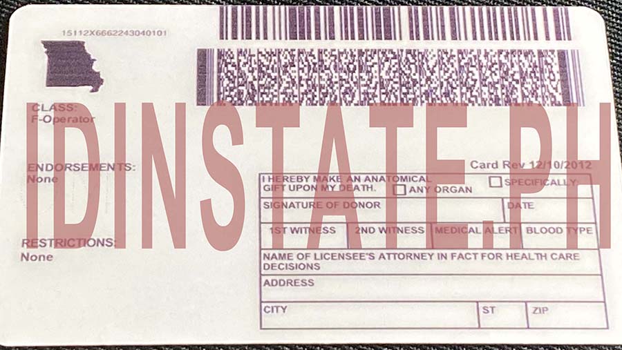 Missouri fake ids Missouri DRIVER LICENSE