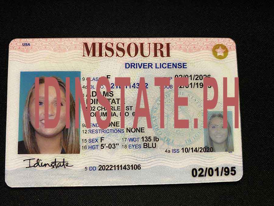 New Missouri State FAKE ID Missouri drivers license.