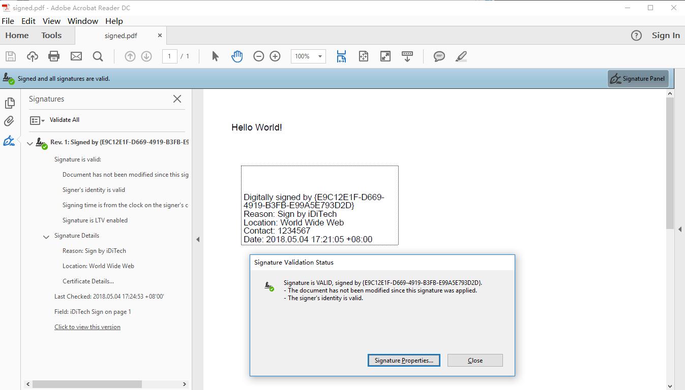 Digital Sign PDF file in C Protect PDF C Tutorial