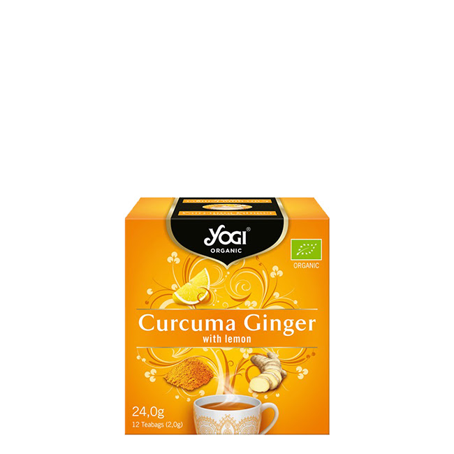 Buy Yogi Bio Turmeric Ginger Teabags x12 IDIVIA Beauty Shop