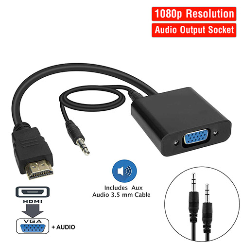 HDMI to VGA Converter with Audio Output ido.lk