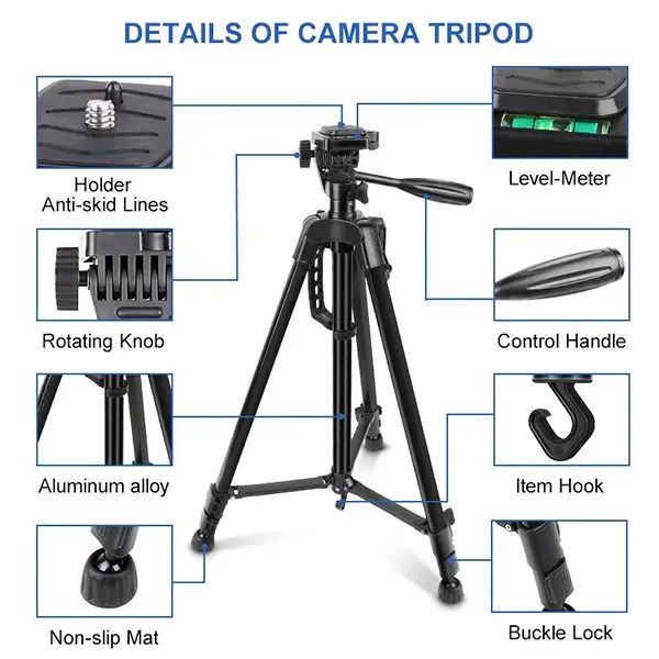 3366 Portable Tripod Stand for Phone/DSLR Camera ido.lk