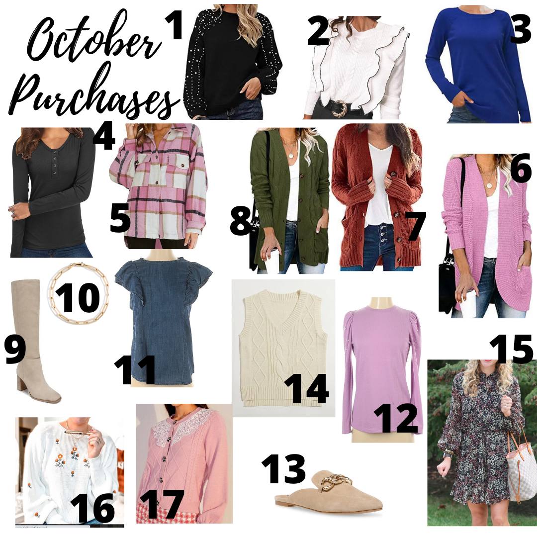 October Purchases I do deClaire