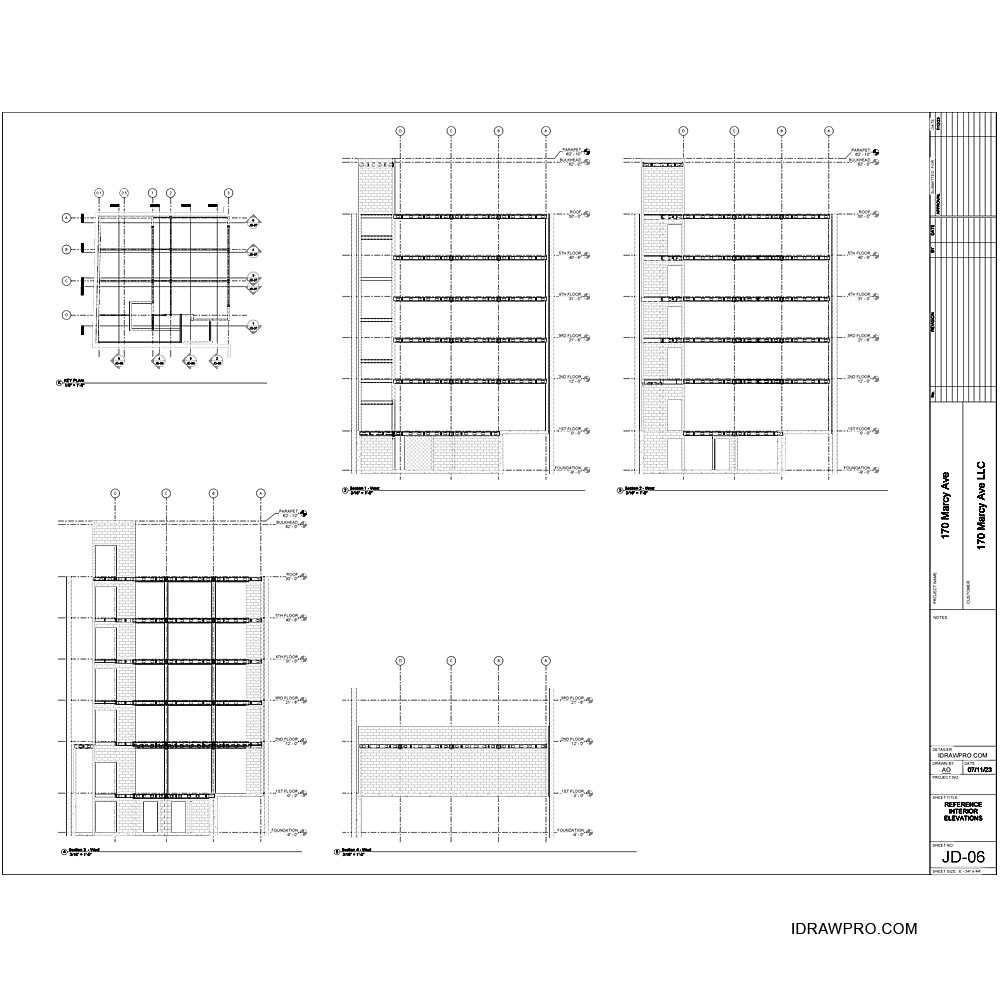 Floor Joist shop drawings with placement layout, details and material