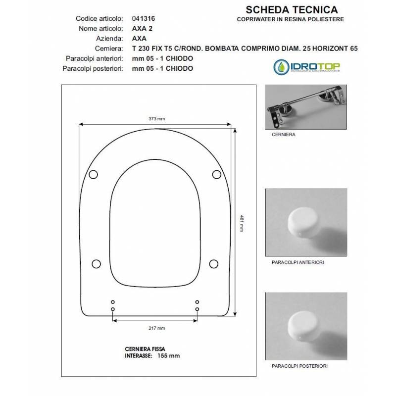 Toilet Seat Axa 2 Axa Champagne Hinge Chrome 8032543218620 eBay