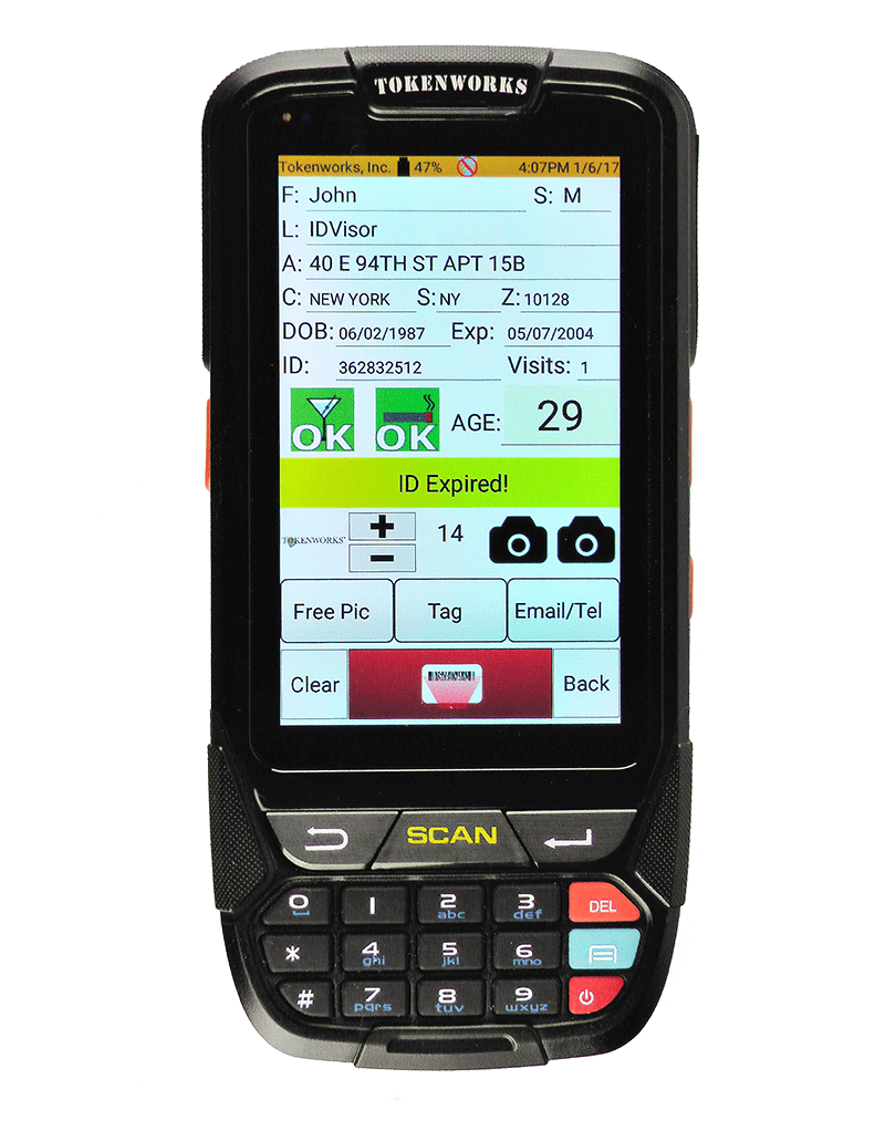 Rugged Mobile ID Scanner w Pictures