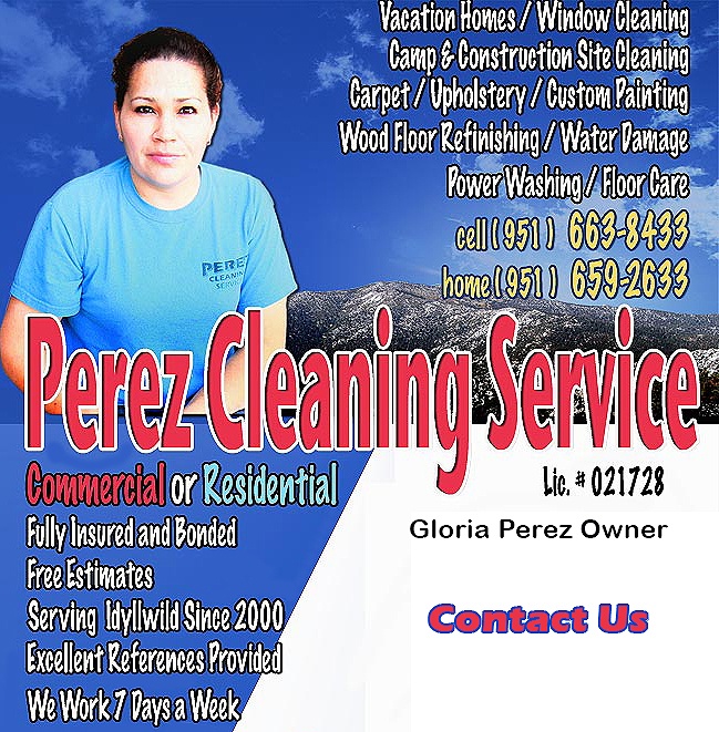 Perez Cleaning Service of Idyllwild California