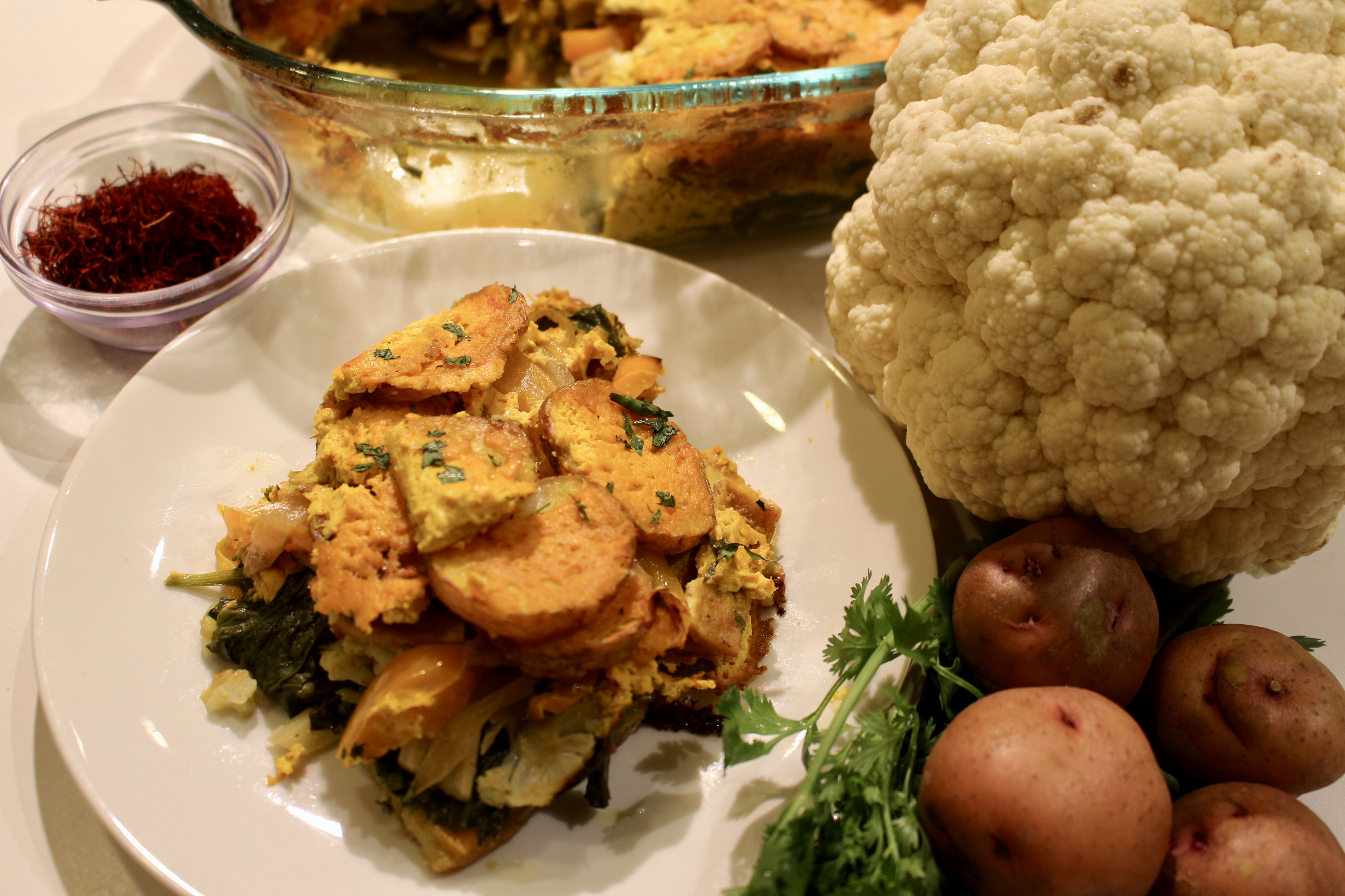 Saffron Vegetable Casserole iEatGreen