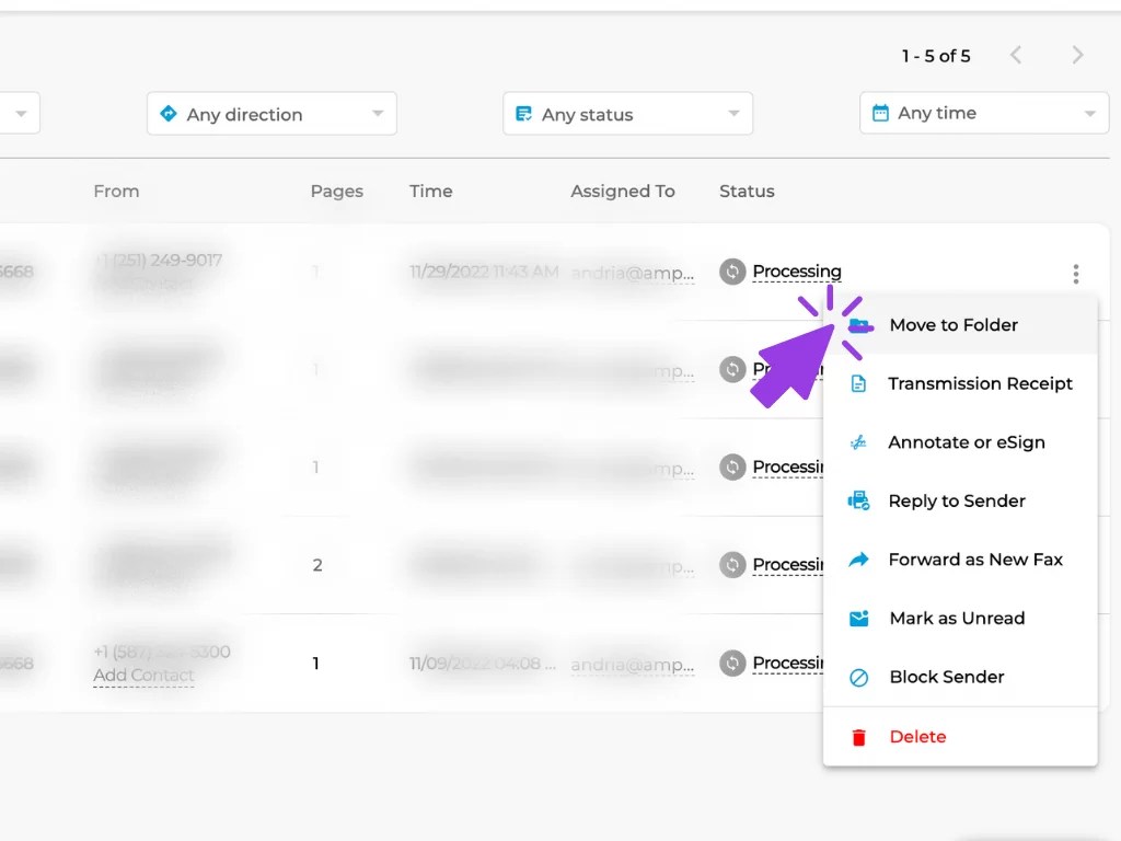 Smart Folders An Easier Way to Manage Your Faxes iFax
