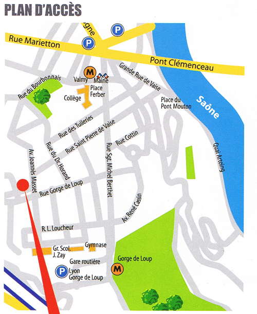 Pain Points De La Carte Lyon Vaise LOCATION BUREAUX LYON 9ième VAISE