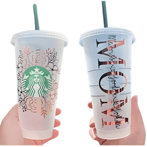 EcoFriendly Starbucks Plastic Cup With Straw With Two Colors And Sizes