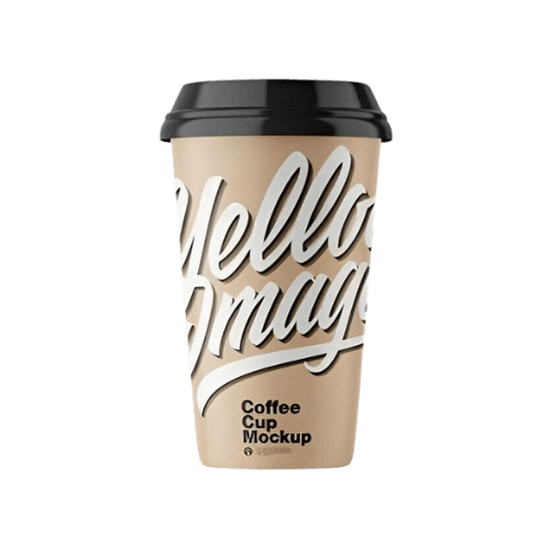 Brown Paper Cups (Set Of 100) With Lids Ideal For Cafes And Events