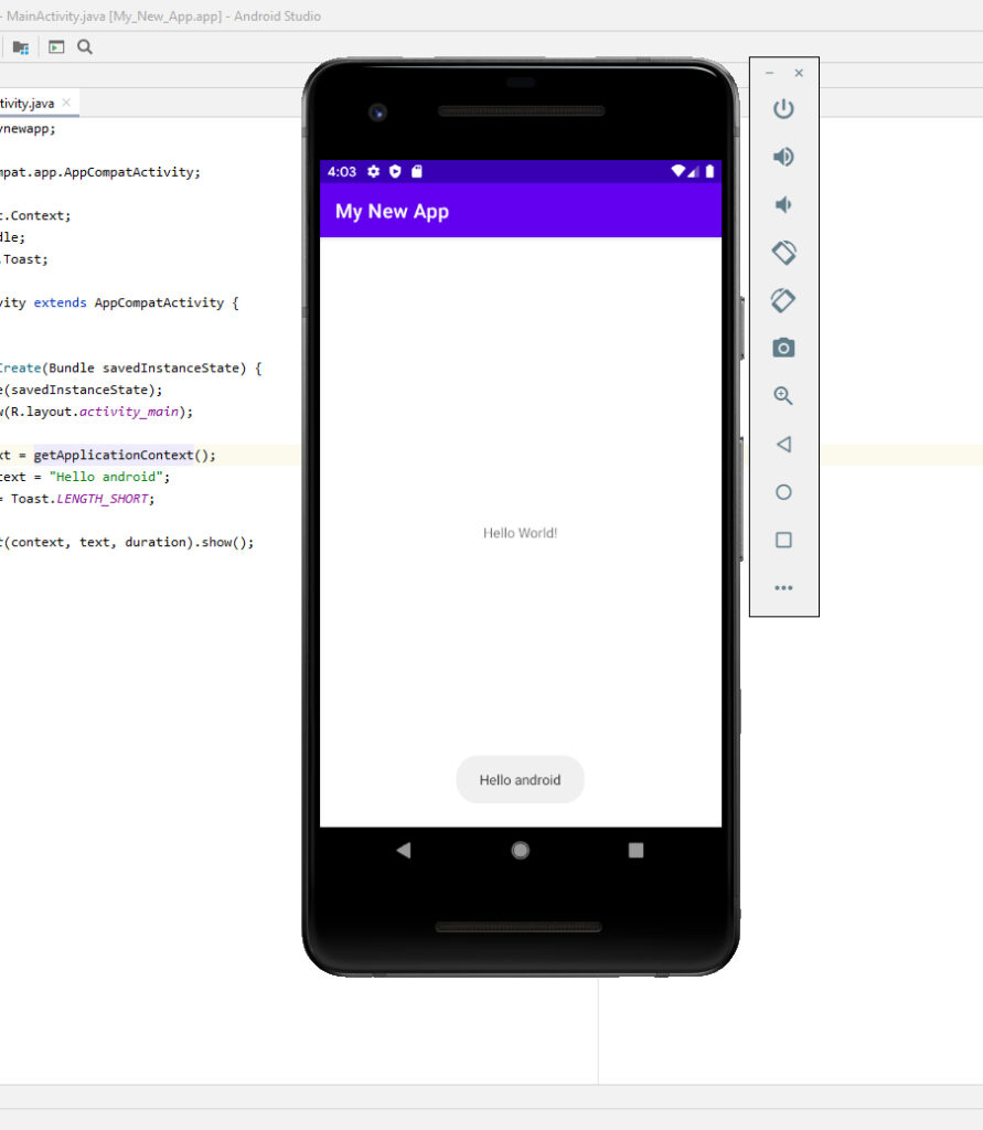 How to create a toast message on Android I FIX PROBLEM