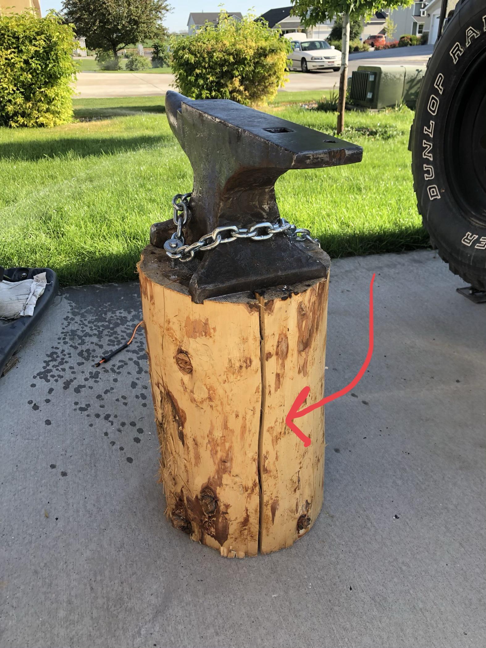 Can I save my anvil base? Stands for Anvils, Swage Blocks, etc I